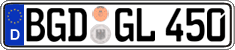 German license plate, Regular plates
