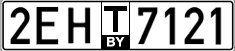License plate Belarus, Transit plates (2004)
