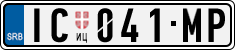 License plate of Serbia, Cars