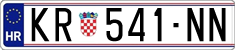 License plate of Croatia, Regular plates