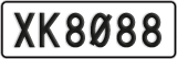 License plate of New Zealand, AB1(234)