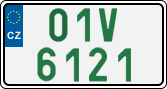 License plate of the Czech Republic, Oldtimers (2001)