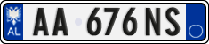 License plate of Albania, Cars (2011)