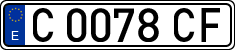 License plates of Spain, 1971 year series