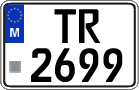 License plate of Malta, Trailers (TR 123(4))