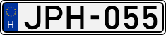 license plates of Hungary, Cars (1990)