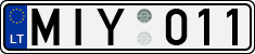 License plate of Lithuania, Cars