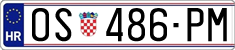 License plate of Croatia, Regular plates