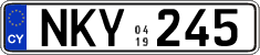 License plate of Cyprus, Regular plates