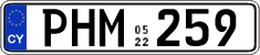License plate of Cyprus, Regular plates