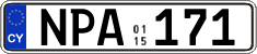 License plate of Cyprus, Regular plates
