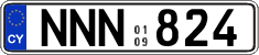 License plate of Cyprus, Regular plates