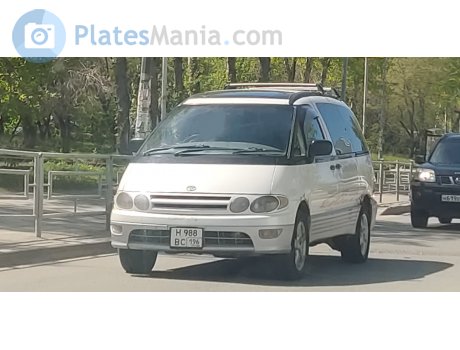 н988вс196, Toyota Estima