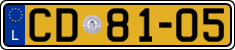 License plate of Luxembourg, Diplomatic