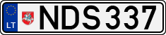 License plate of Lithuania, Cars