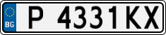 License plate of Bulgaria, Cars