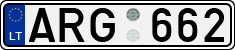 License plate of Lithuania, Cars