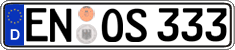 German license plate, Regular plates