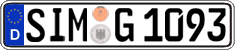 German license plate, Regular plates
