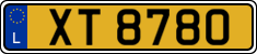 License plate of Luxembourg, 2003 year system