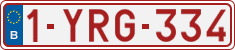 License plate of Belgium, Regular plates (2010)