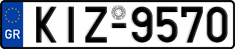 License plate of Greece, Cars