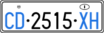 License plate of Italy, Diplomatic