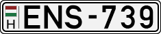 license plates of Hungary, Cars (1990)