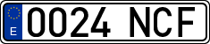 License plates of Spain, Ordinary (2000)