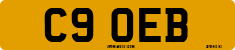 License plate of the United Kingdom, 1983 year system