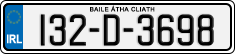 License plate of Ireland, Regular plates