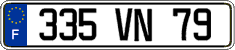 French license plate, FNI