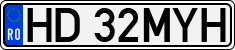 License plate of Romania, Regular plates