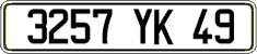French license plate, FNI