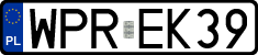 License plates of Poland, Regular car plates