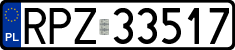License plates of Poland, Regular car plates