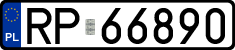 License plates of Poland, Regular car plates