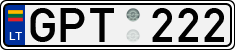 License plate of Lithuania, Cars