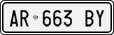 License plate of Italy, Cars (1994 year series)