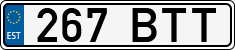 License plate of Estonia, Regular car plates