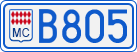 License plate of Monaco, Cars
