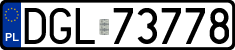 License plates of Poland, Regular car plates