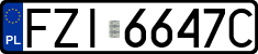 License plates of Poland, Regular car plates