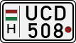 license plates of Hungary, Motorcycles (1990)