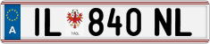 License plate of Austria, Regular plates