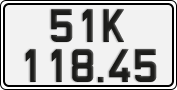 License plate of Vietnam, Cars
