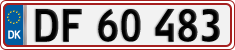 License plate of Denmark, Regular plates