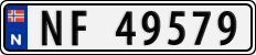 License plate of Norway, Cars