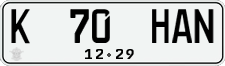 License plate of Indonesia, Regular plates