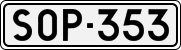 License plate of Finland, Cars
